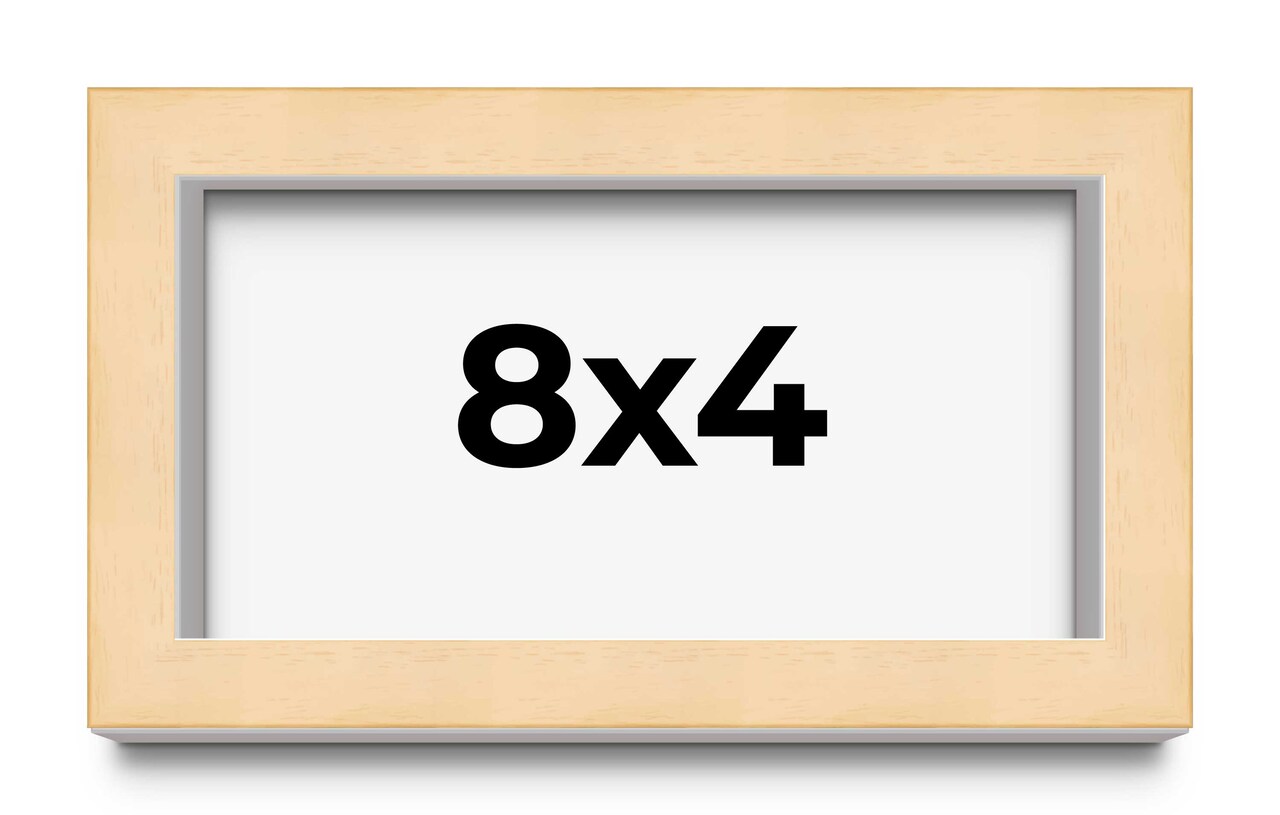 Panoramic Classic Modern Yellow Frame - UV Acrylic, Foam Board Backing, Hanging Hardware